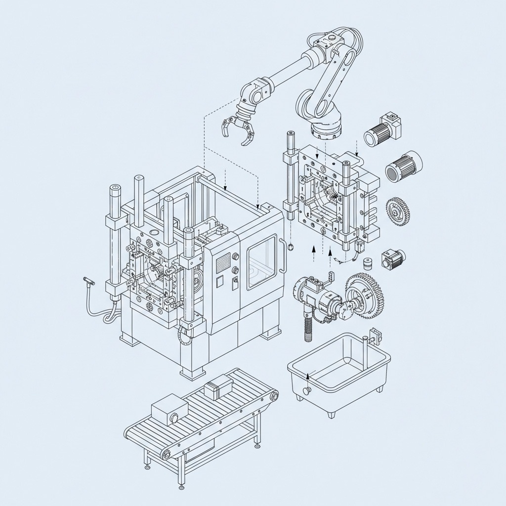 inyección de plástico