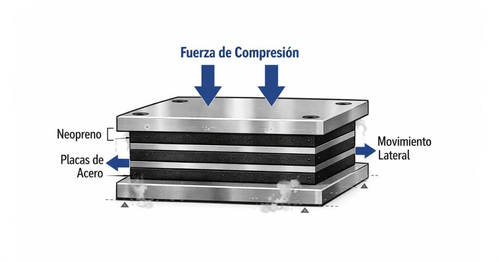 fabricación de apoyos en neopreno
